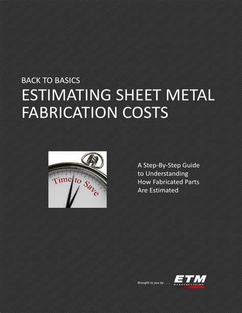 estimating sheet metal fabrication costs|metal stamping cost calculator.